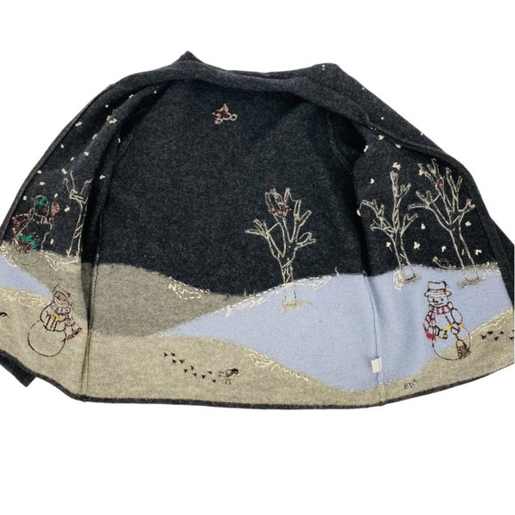 Claire Murray Vintage 100% Wool Christmas Cardigan - Picture 6 of 10